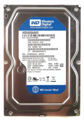 Western Digital 500GB 7200RPM SATA Desktop Hard Drive WD5000AAKX-603CA0