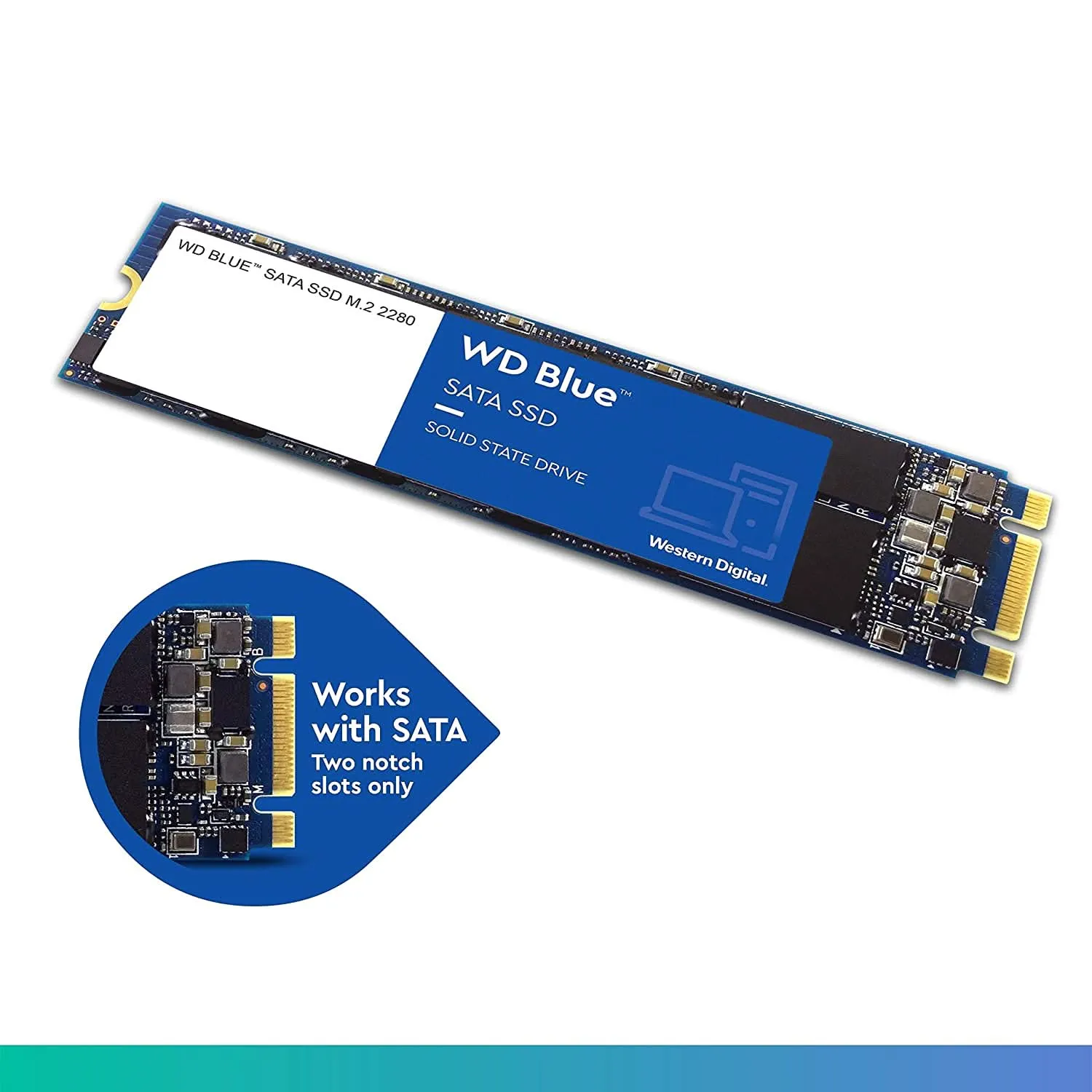 WESTERN DIGITAL WD 250GB BLUE M.2 INTERNAL SATA SSD